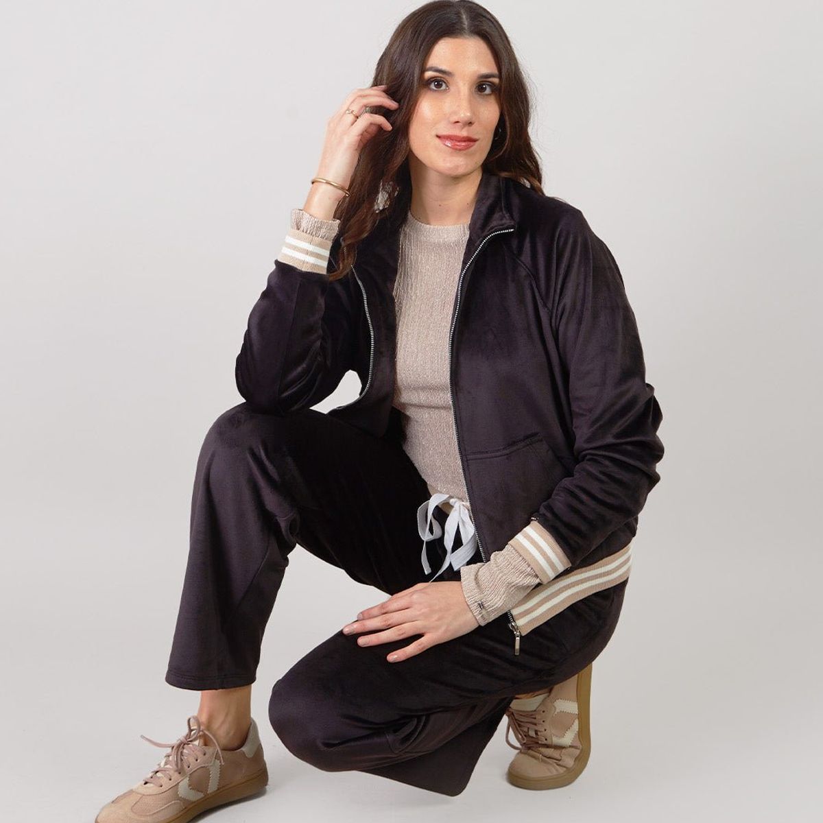 MICHELLE BELAU - CASACAS MANGA LARGA CS00482REV TNEG S.