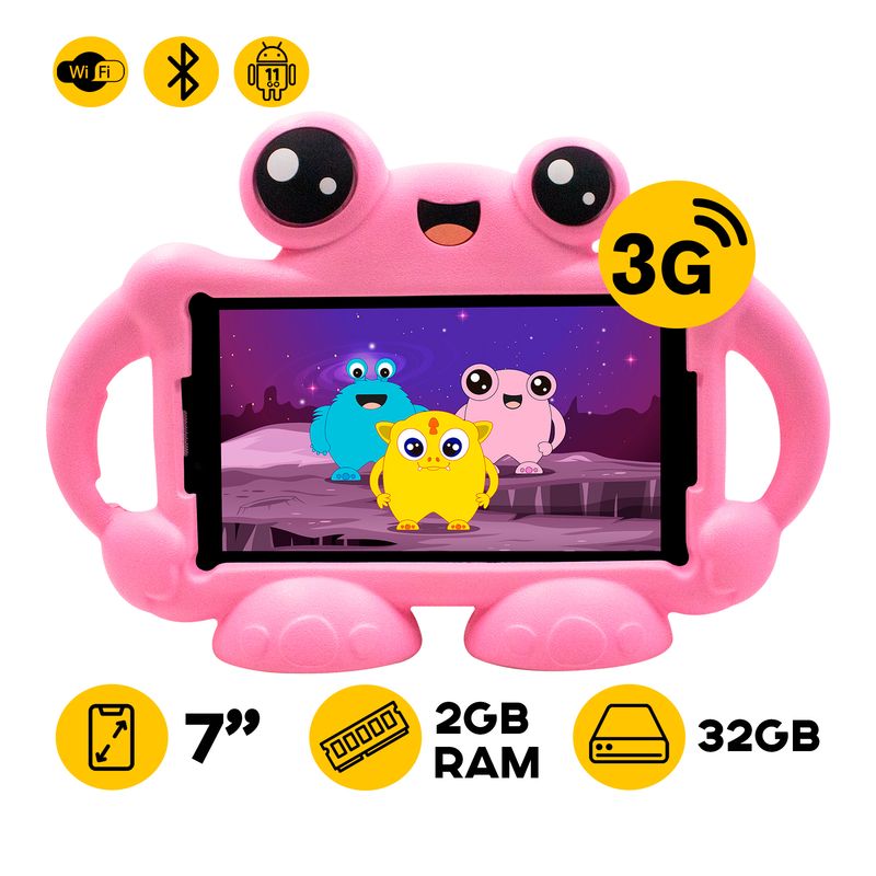 ADVANCE - TABLET ADVANCE KIDS TR7996 7 IPS 3G 2GB 32GB MONSTER PINK