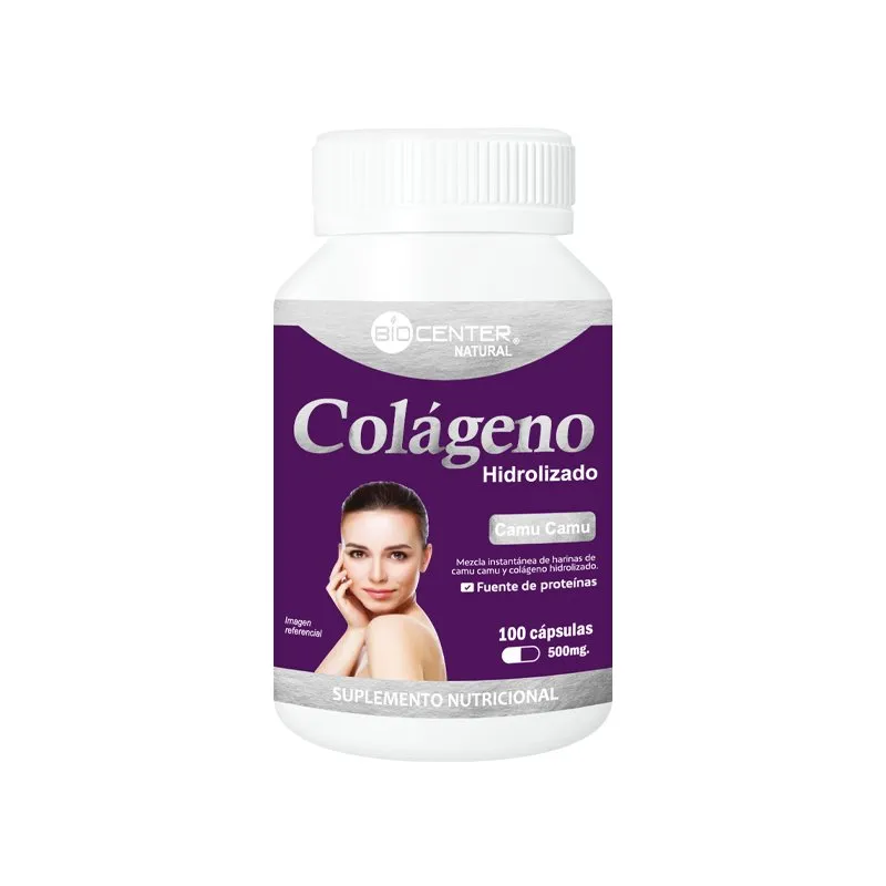 BIOCENTER NATURAL - Colágeno Hidrolizado con Camu Camu x 500 mg VCaps - BioCenter Natural