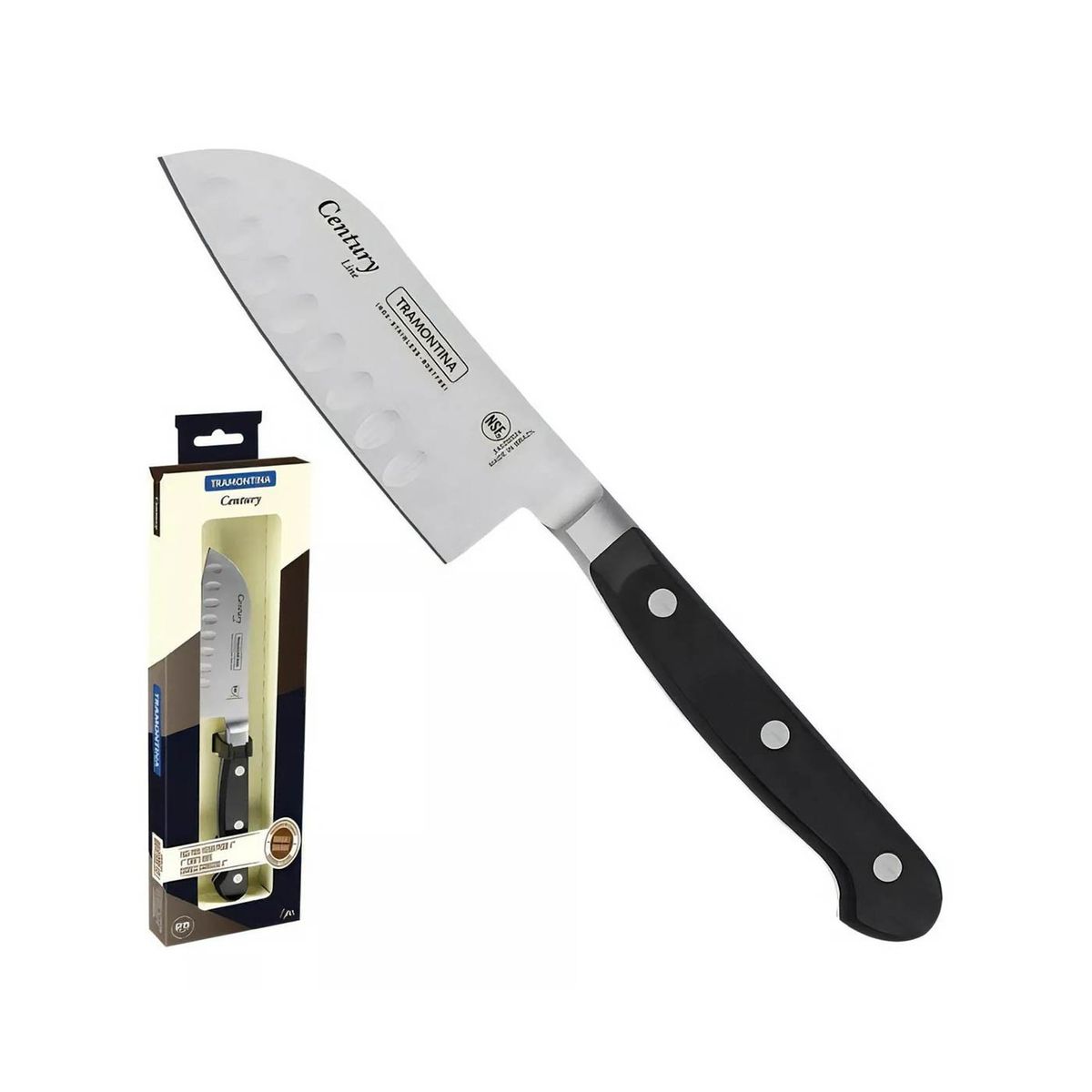 TRAMONTINA - Cuchillo TRAMONTINA SANTOKY  Ace Inox CENTURY #7