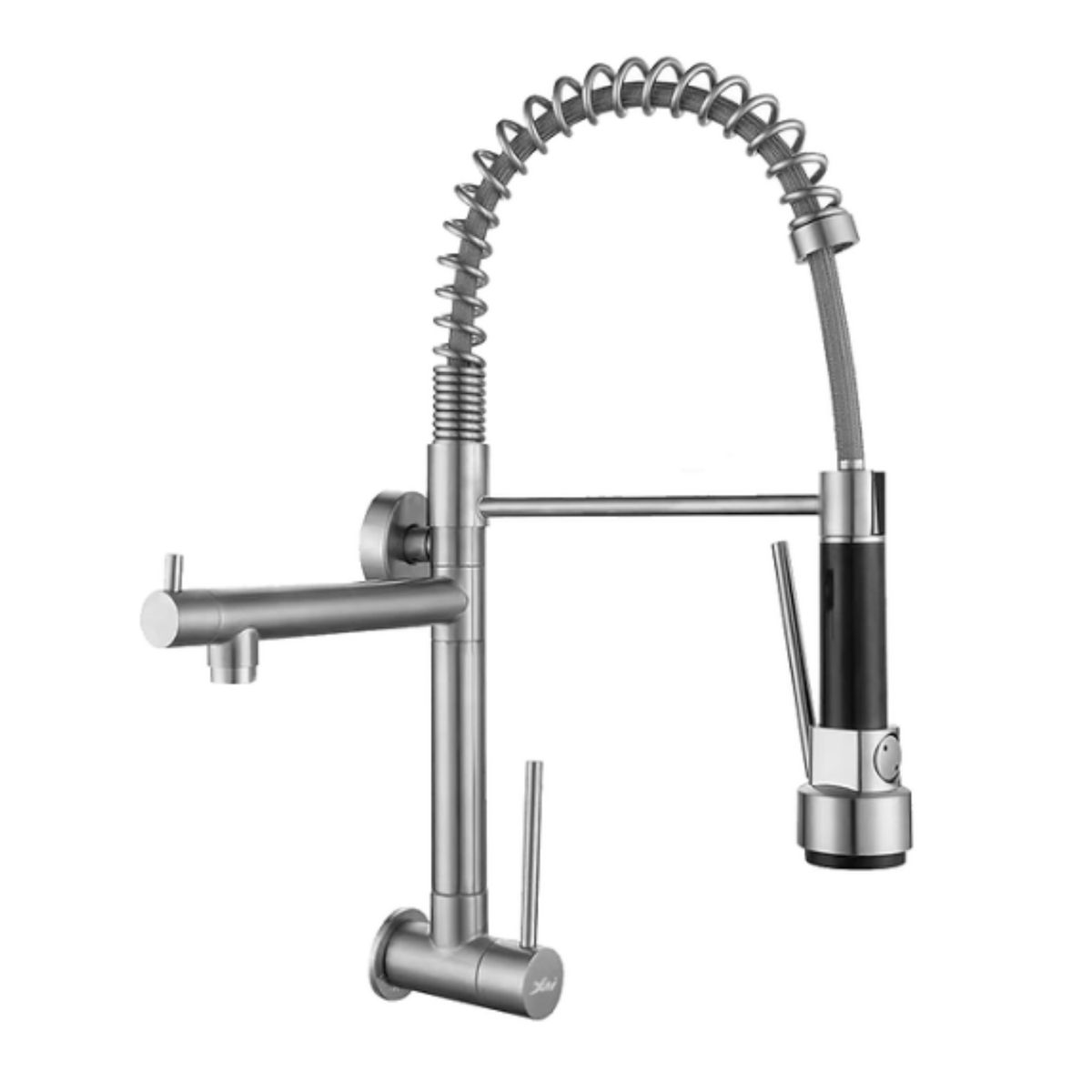 XM - Grifería tipo Ganso de Lujo para Cocina en Acero Inoxidable Satinado