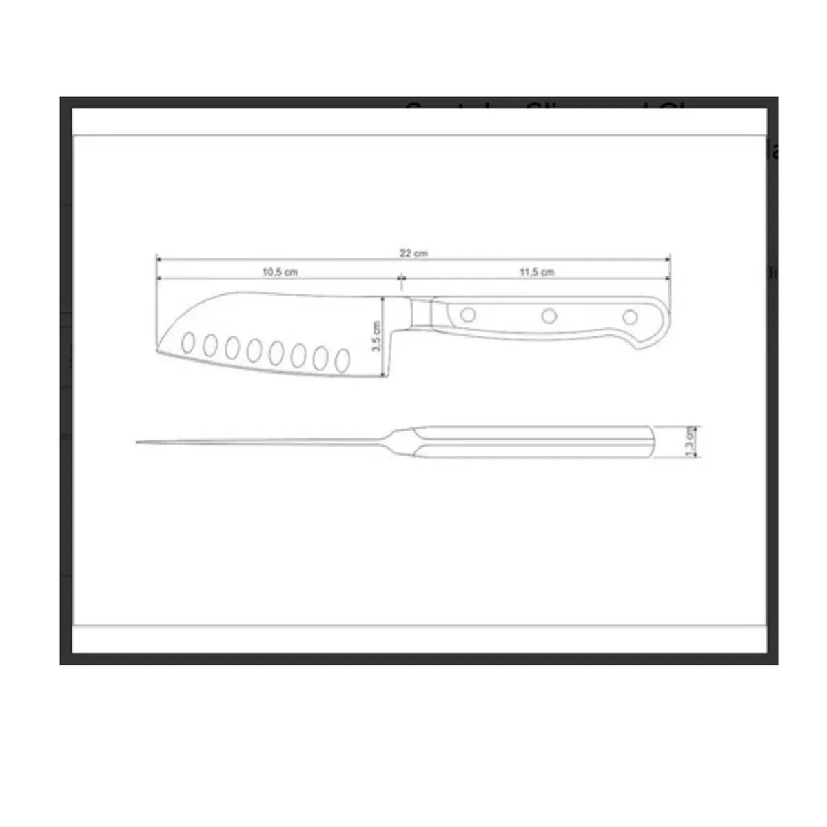 TRAMONTINA - Cuchillo TRAMONTINA SANTOKY  Ace Inox CENTURY #4