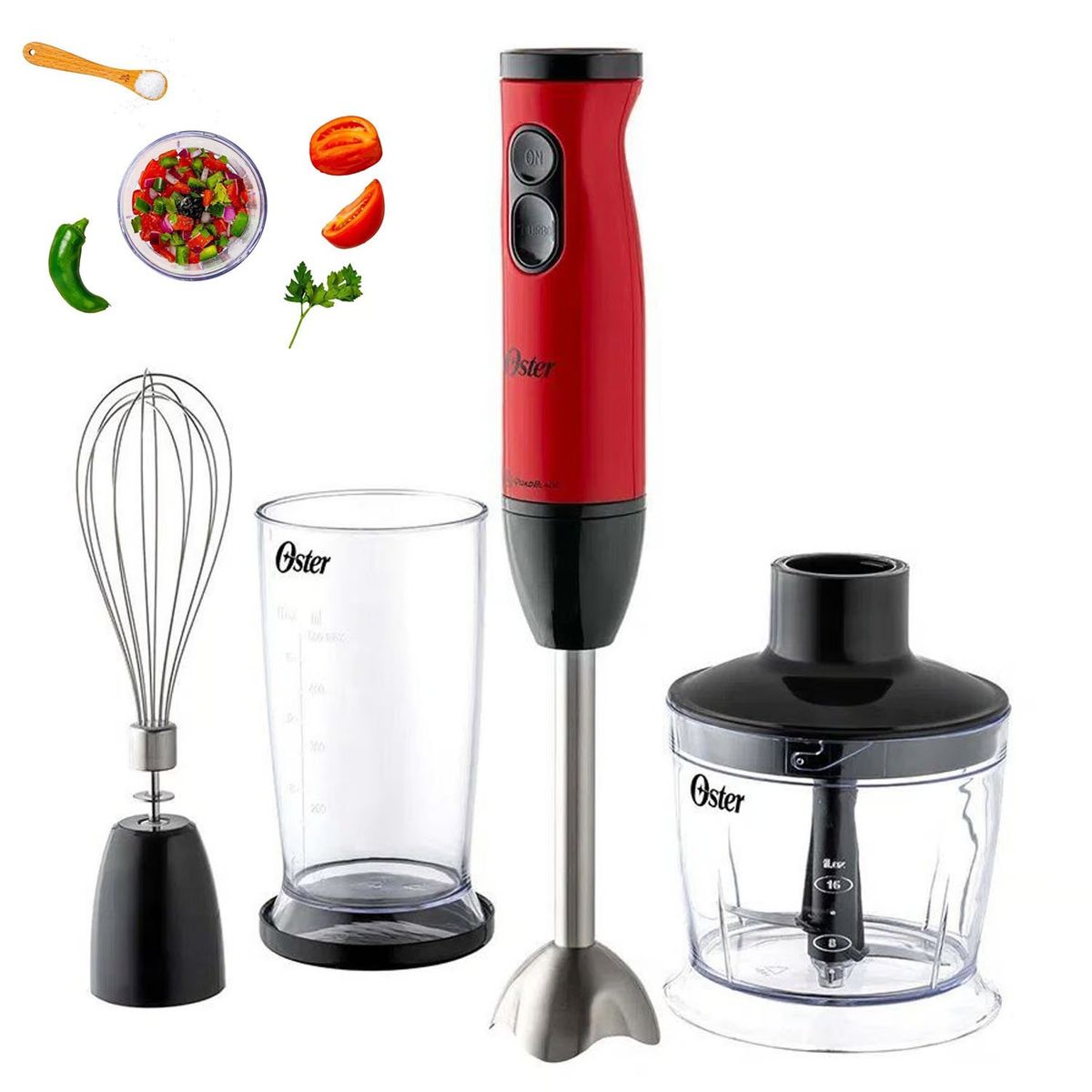 OSTER - Batidora de Inmersion 1 vel + Turbo FPSTHB460A