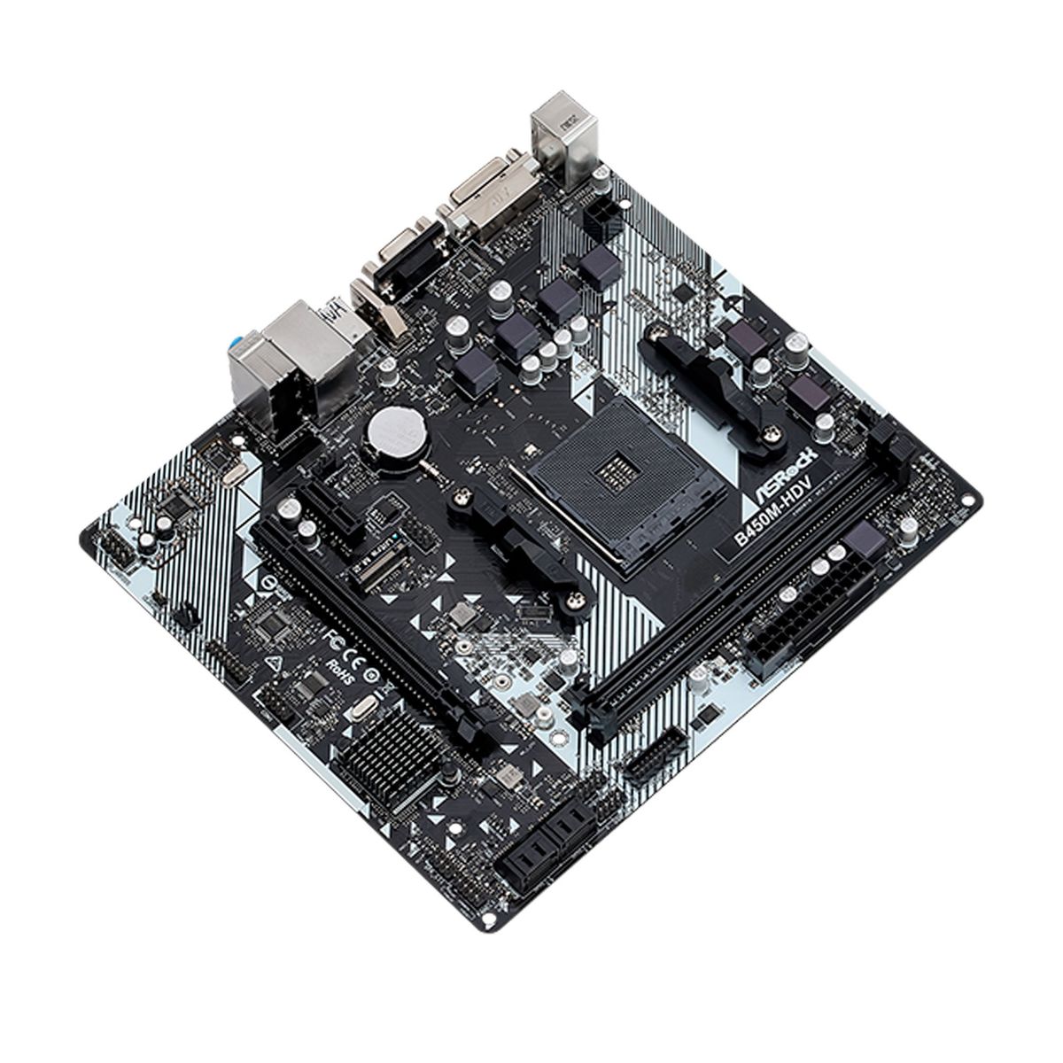 ASROCK - PLACA BASE ASROCK B450M-HDV R4 MD B450 AM4 MATX PN MBARB450MHDVR4