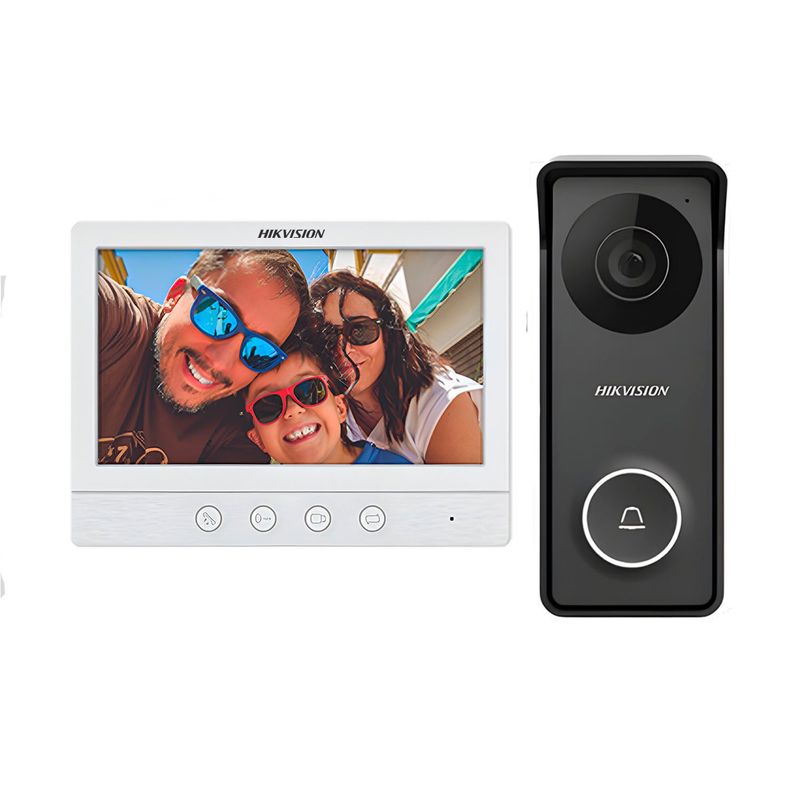 HIKVISION - INTERCOMUNICADOR VIDEOPORTERO DS-KIS213 HIKVISION FULL HD IP65 1 LCD 7