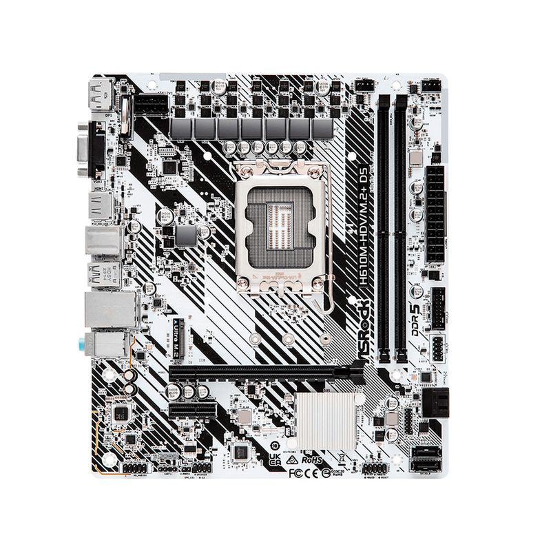 ASROCK - PLACA BASE ASROCK H610M-HDV D5 INTEL H610 MATX PN MBARH610HDVM2D5