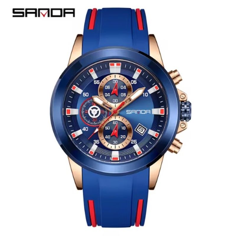 SANDA - Reloj de pulsera análogo SANDA 5503 Resistente al agua