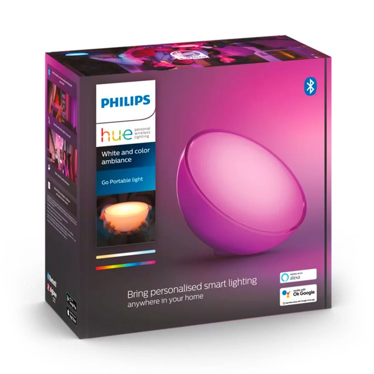 PHILIPS HUE - PHILIPS HUE Lámpara Smart De Mesa Portátil Go