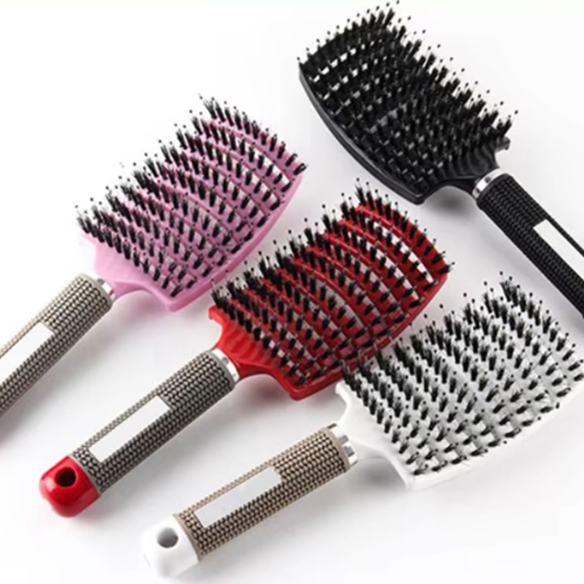 GENERICO - PACK X 2 PEINE PARA CABELLO ANTI FRIZZ CON CERDAS