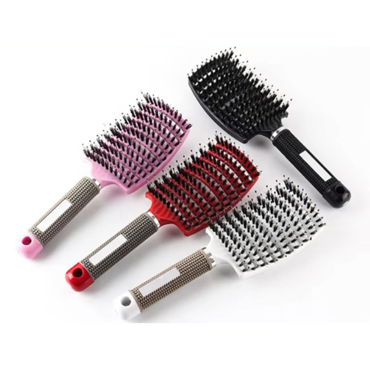 GENERICO - PACK X 2 PEINE PARA CABELLO ANTI FRIZZ CON CERDAS