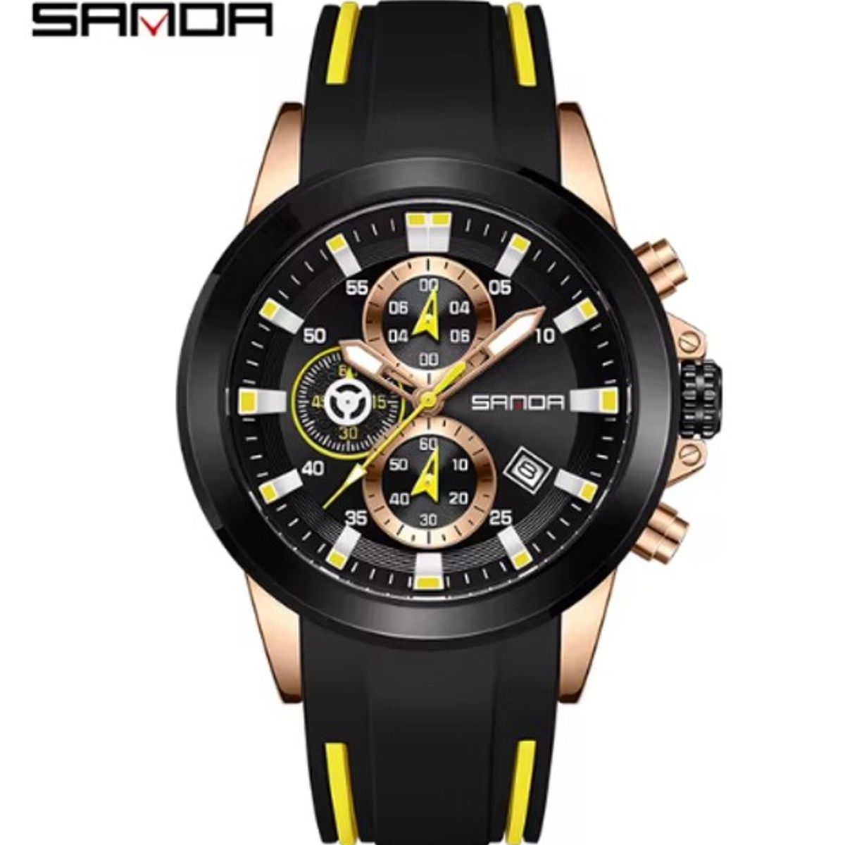 SANDA - Reloj de pulsera análogo SANDA 5503 Resistente al agua