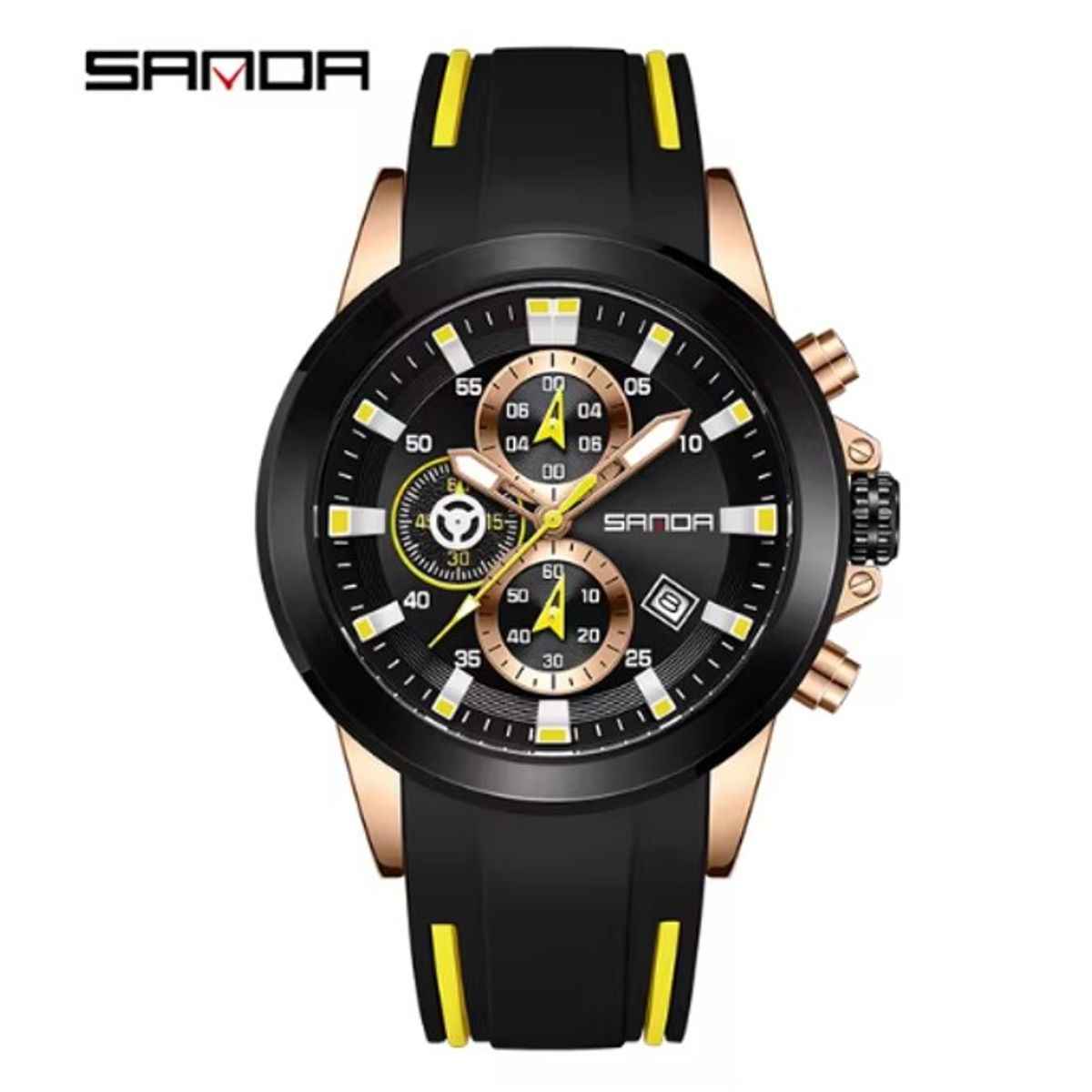 SANDA - Reloj de pulsera análogo SANDA 5503 Resistente al agua