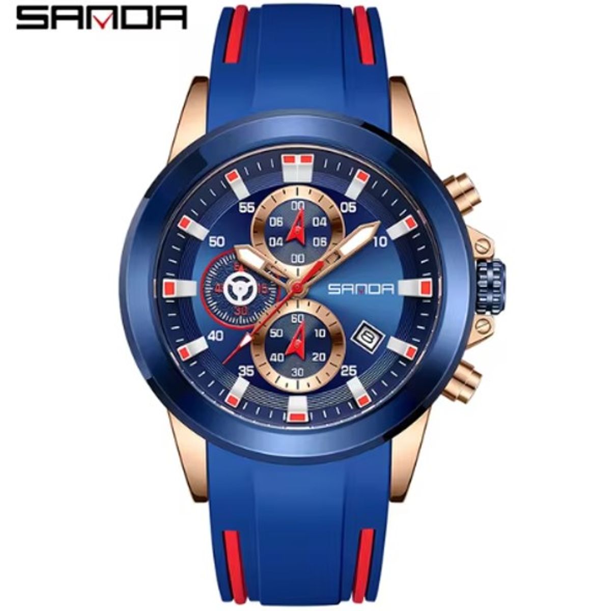 SANDA - Reloj de pulsera análogo SANDA 5503 Resistente al agua