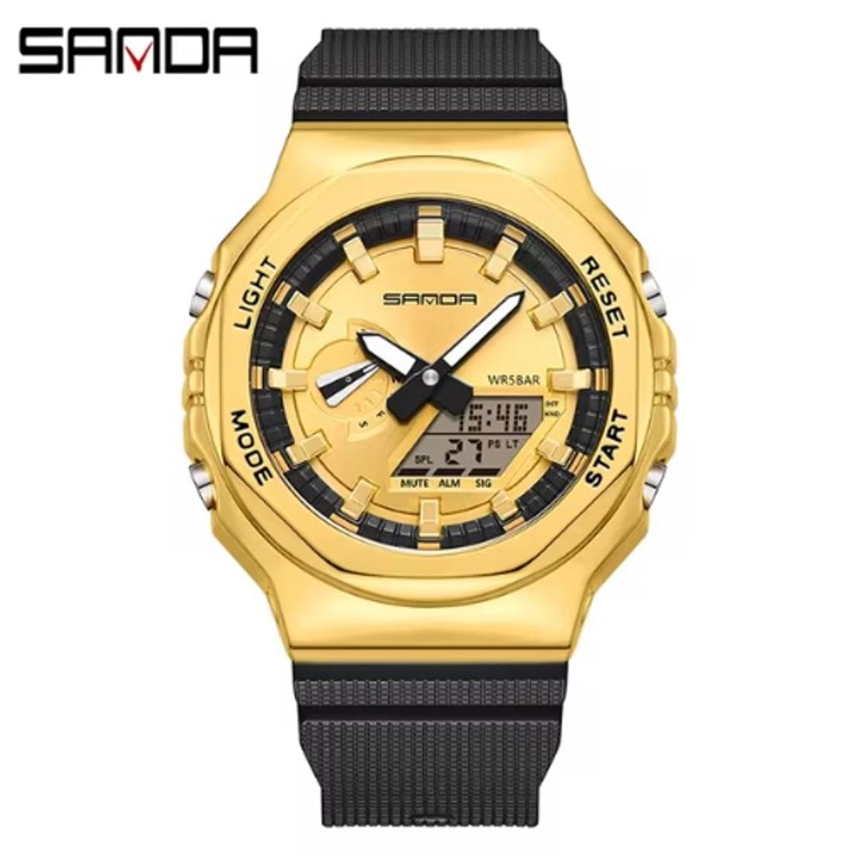 SANDA - Reloj pulsera de Hombre Deportivo SANDA 3167 resistente al agua