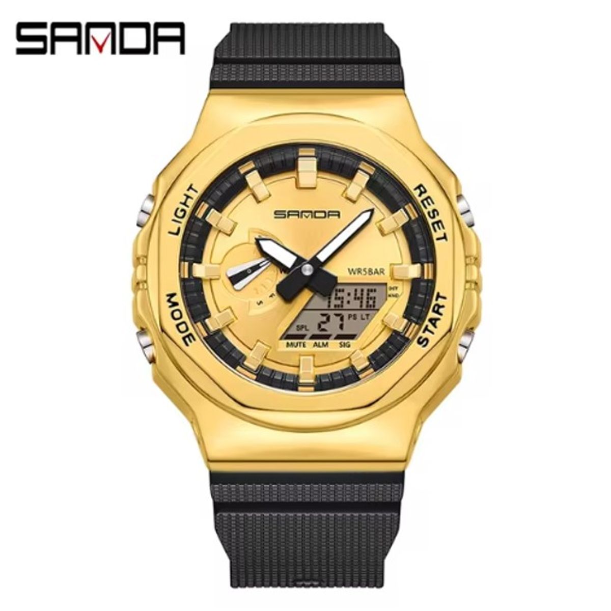 SANDA - Reloj pulsera de Hombre Deportivo SANDA 3167 resistente al agua