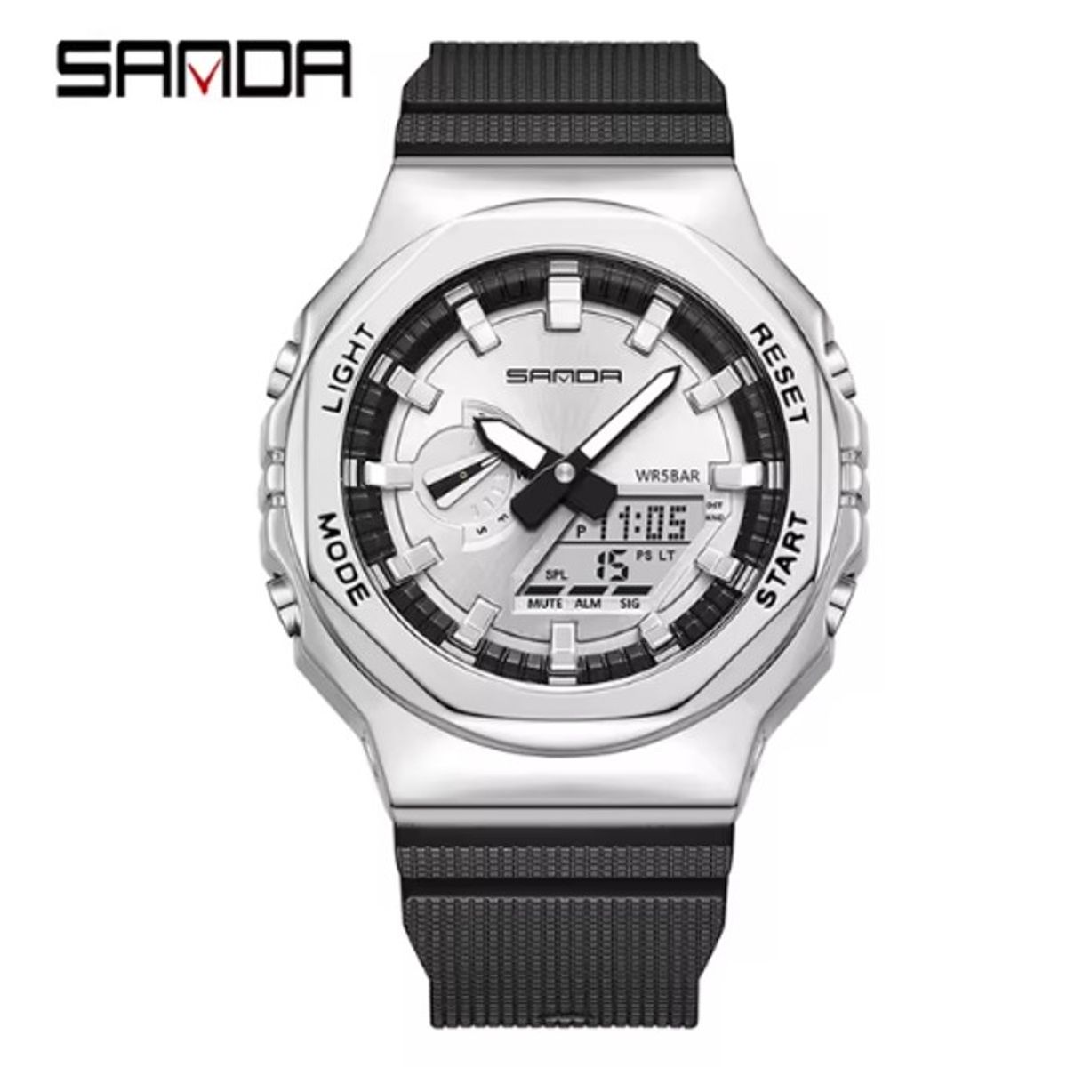 SANDA - Reloj pulsera de Hombre Deportivo SANDA 3167 resistente al agua