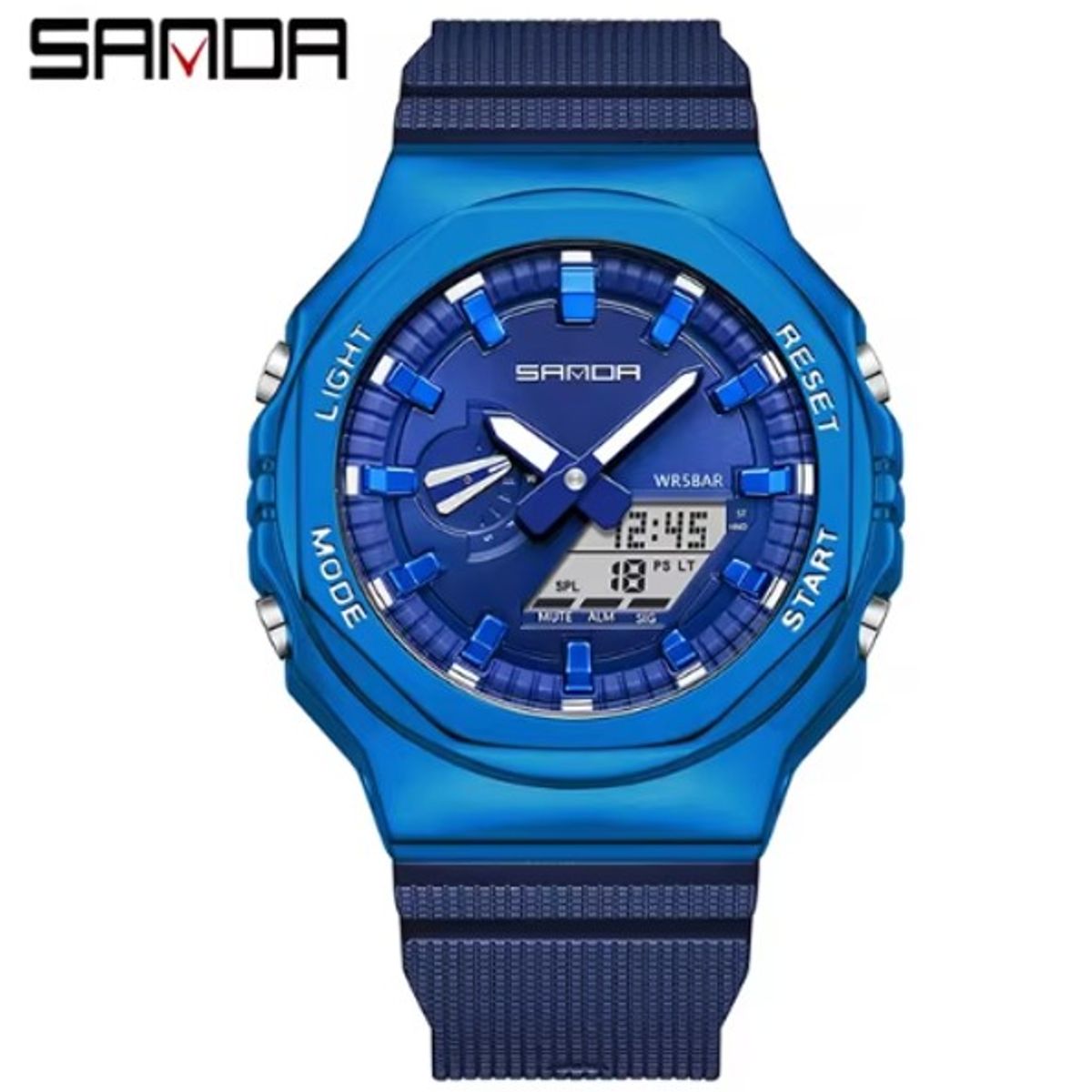 SANDA - Reloj pulsera de Hombre Deportivo SANDA 3167 resistente al agua