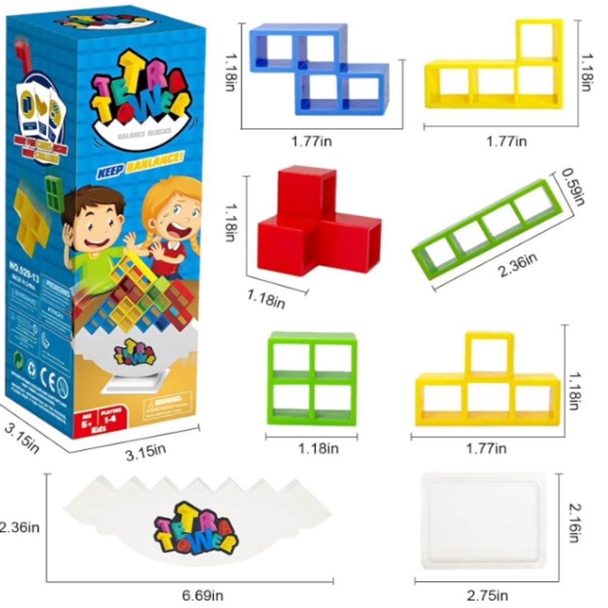 LABERINTO - BLOQUES DE CONSTRUCCIÓN DE EQUILIBRIO TETRA TOWER