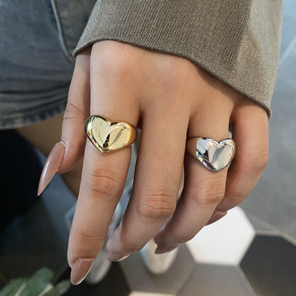 GENERICO - Anillo de Mujer Modelo Corazón