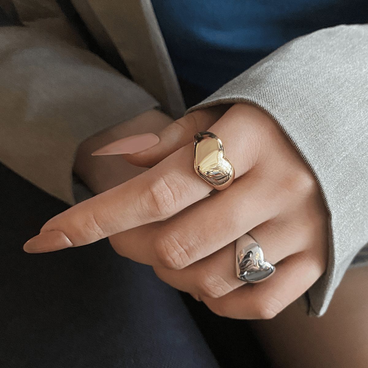 GENERICO - Anillo de Mujer Modelo Corazón