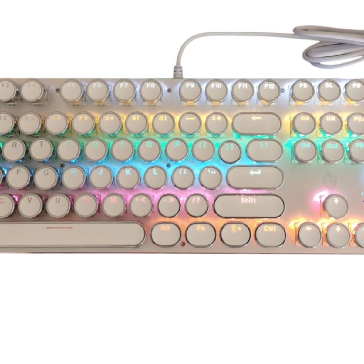 GENERICO - TECLADO GAMER K820 BLANCO EL MAS BONITO DEL MERCADO