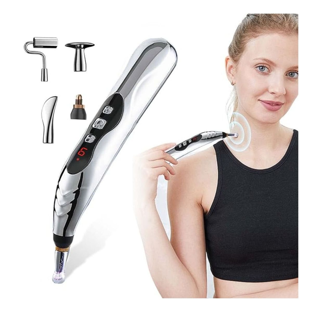 GENERICO - Lapiz de Acupuntura Recargable Terapia alivio del Dolor