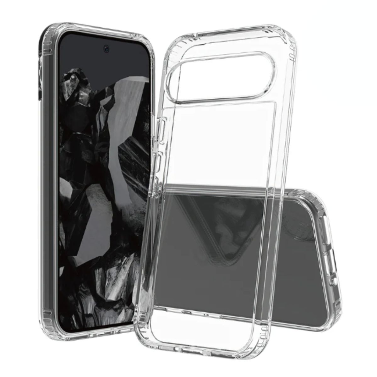 GENERICO - CASE CLEAR BUMPER PIXEL 9 y 9 PRO Y VIDRIO