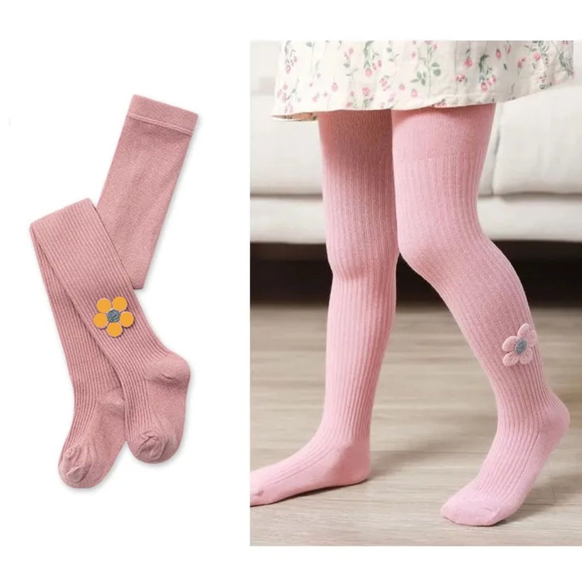 IMPORTADO MC - PANTYS TALLA 2 AÑOS COLOR PALO ROSA