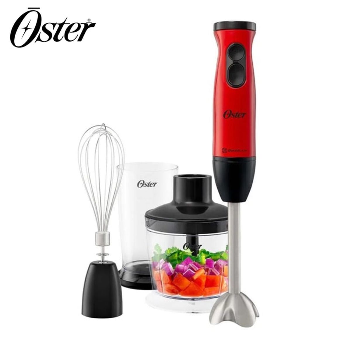 OSTER - BATIDORA OSTER DE INMERSIÓN 3EN1DE 1 VELOCIDAD + TURBO FPSTHB460A