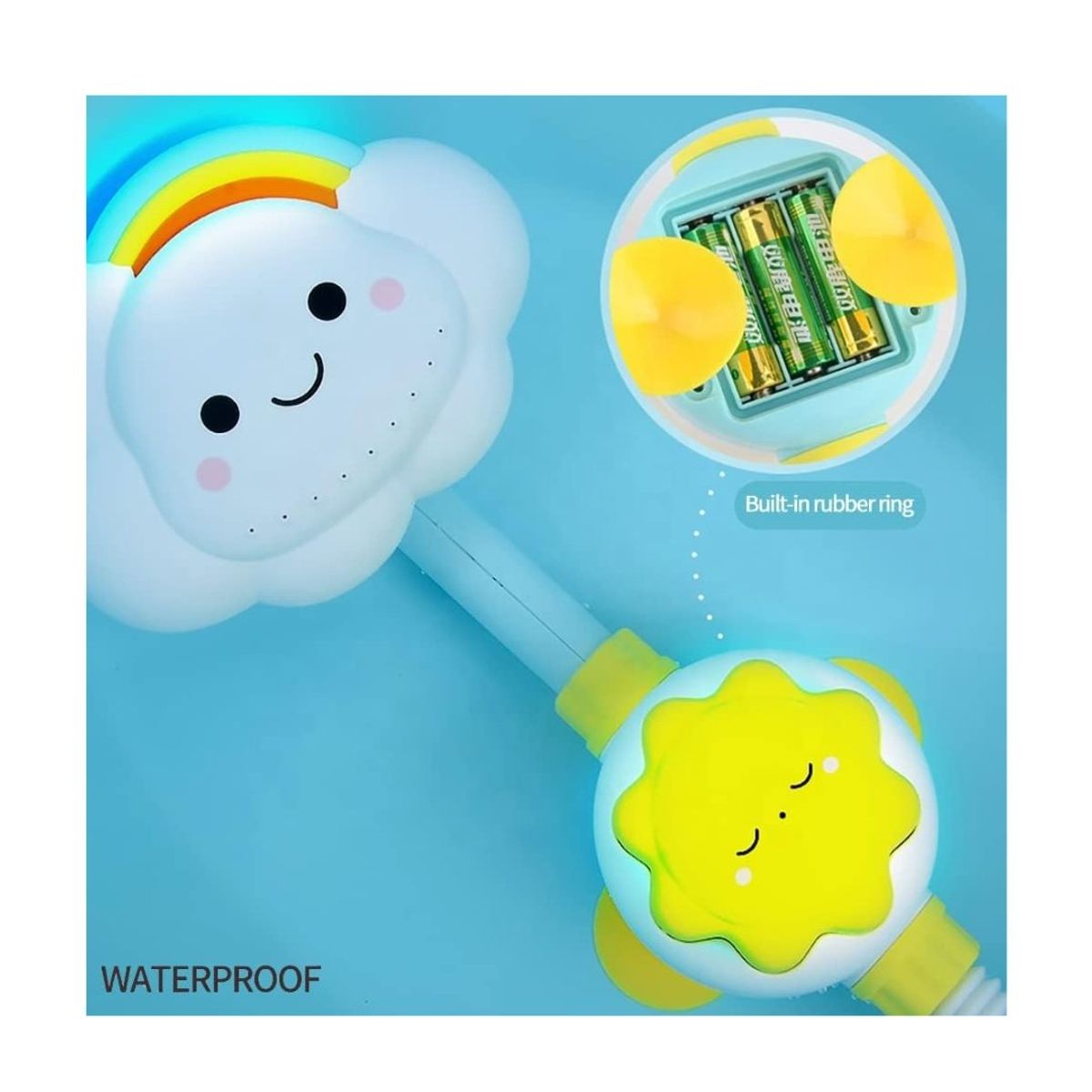 GENERICO - Regadera A Pilas Mini Ducha Nube para Niños