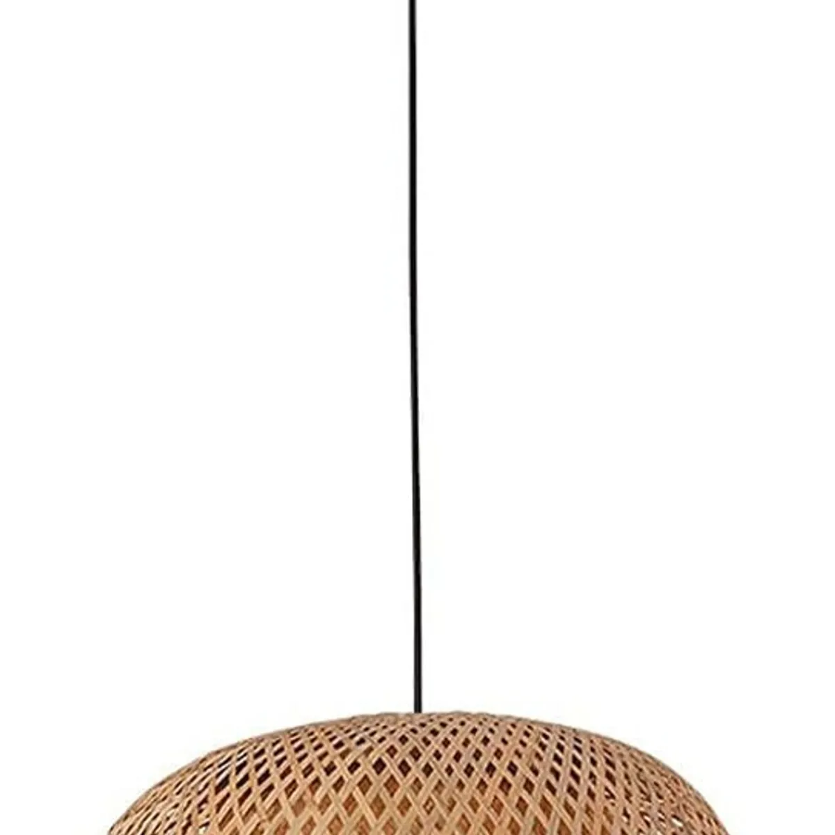 HOME NEAT - Lámpara Colgante de Techo de Bambú Vintage E27 Ø30cmx 18 cm