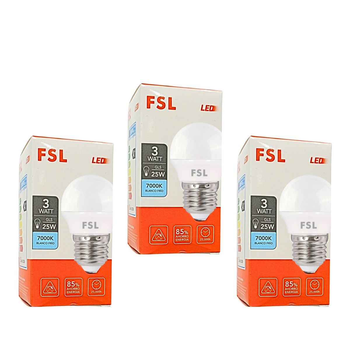 UYUSTOOLS - Foco led 3W luz blanco mini foco FSL pack 3 unidades