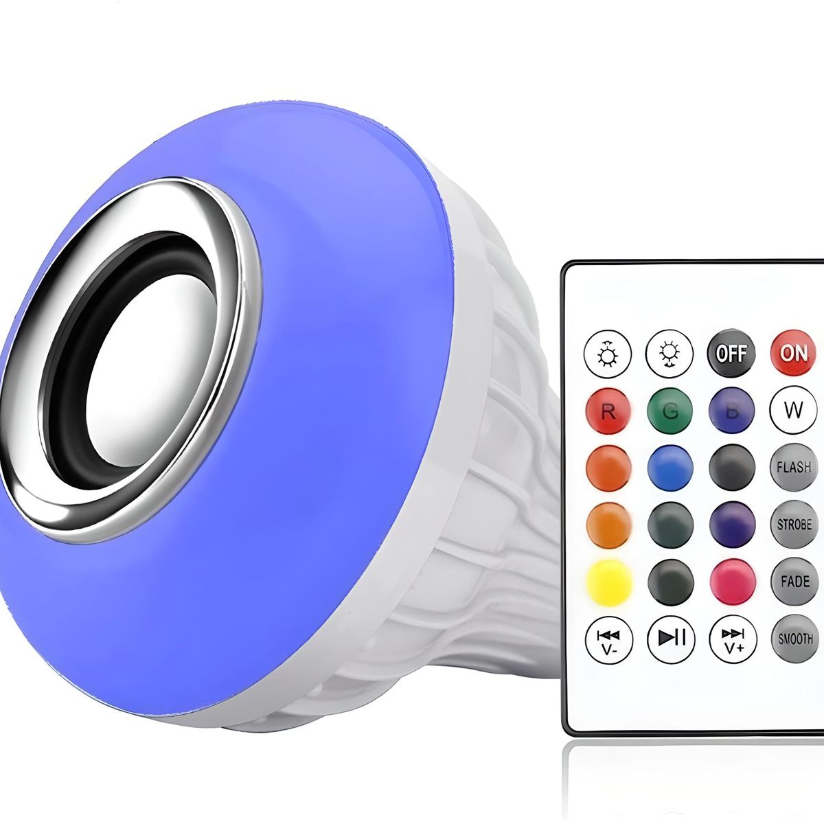 GENERICO - FOCO LED PARLANTE LÁMPARA MUSICAL BLUETOOTH MULTICOLOR