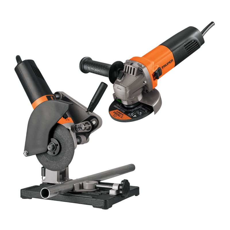 TRUPER - Amoladora 4½ 800w + soporte para amoladora Truper