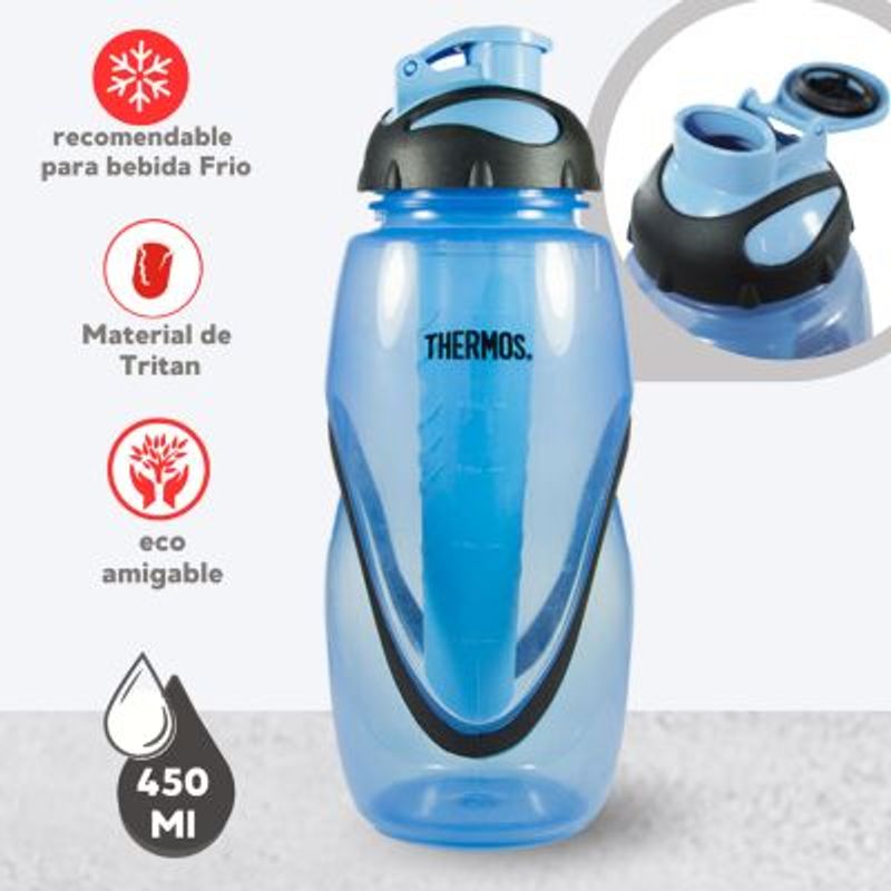 THERMOS - TOMATODO DEPORTIVA  CELESTE 450 ML