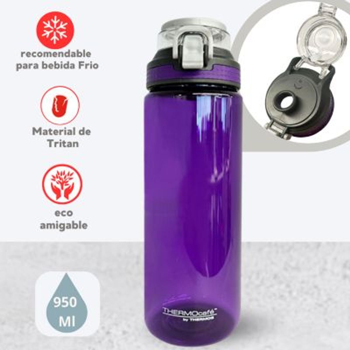 THERMOS - TOMATODO DEPORTIVA MORADO 950 ML