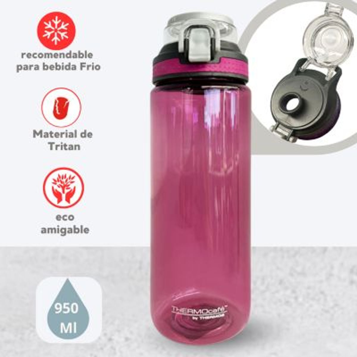 THERMOS - TOMATODO DEPORTIVA  FUCSIA 950 ML