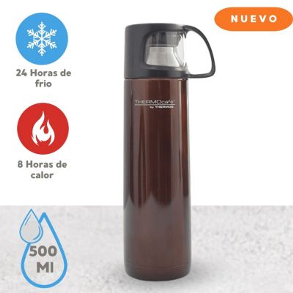 GENERICO - Termo de Acero Inoxidable 500ml