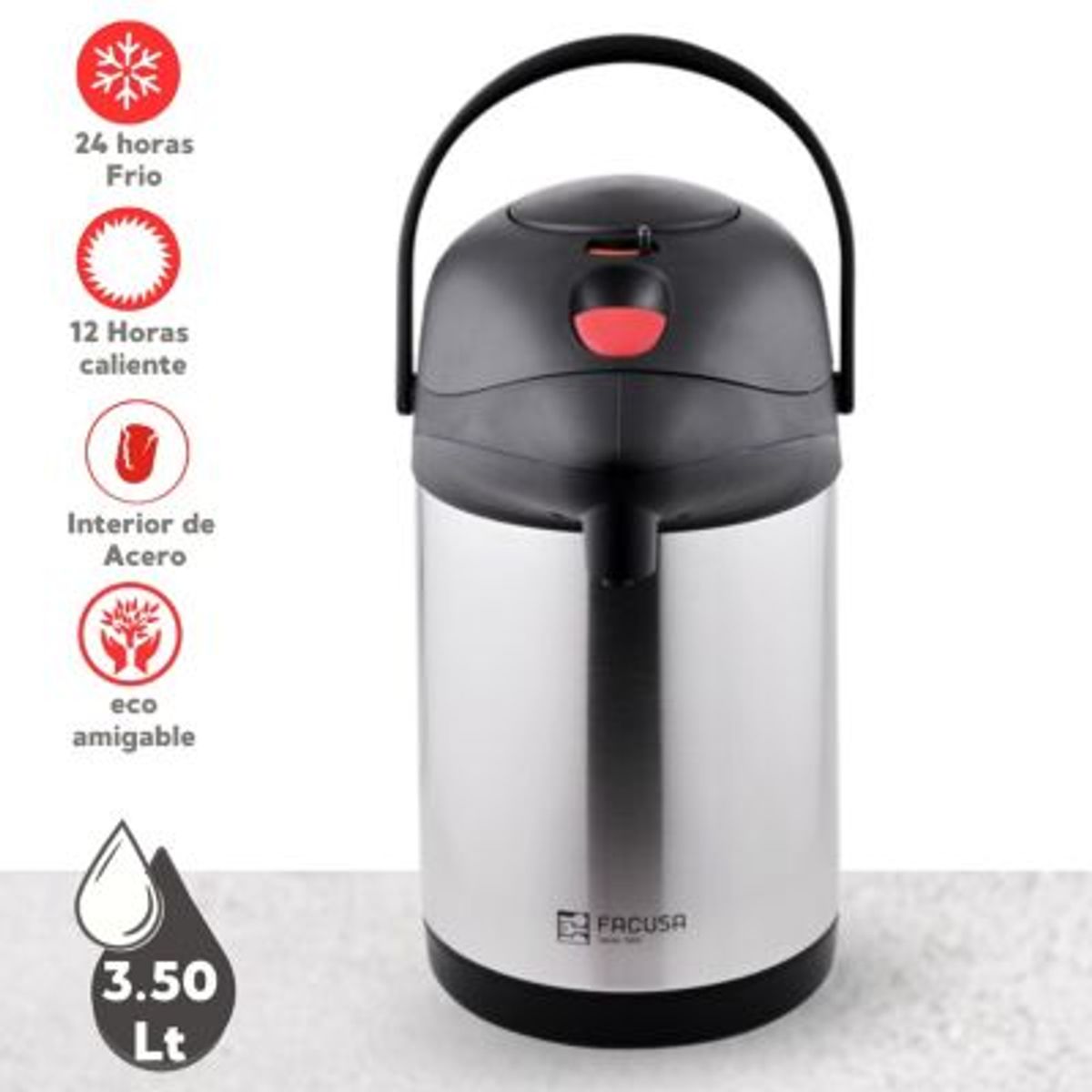 FACUSA - Termo Nova 350lt Stainless Sifon