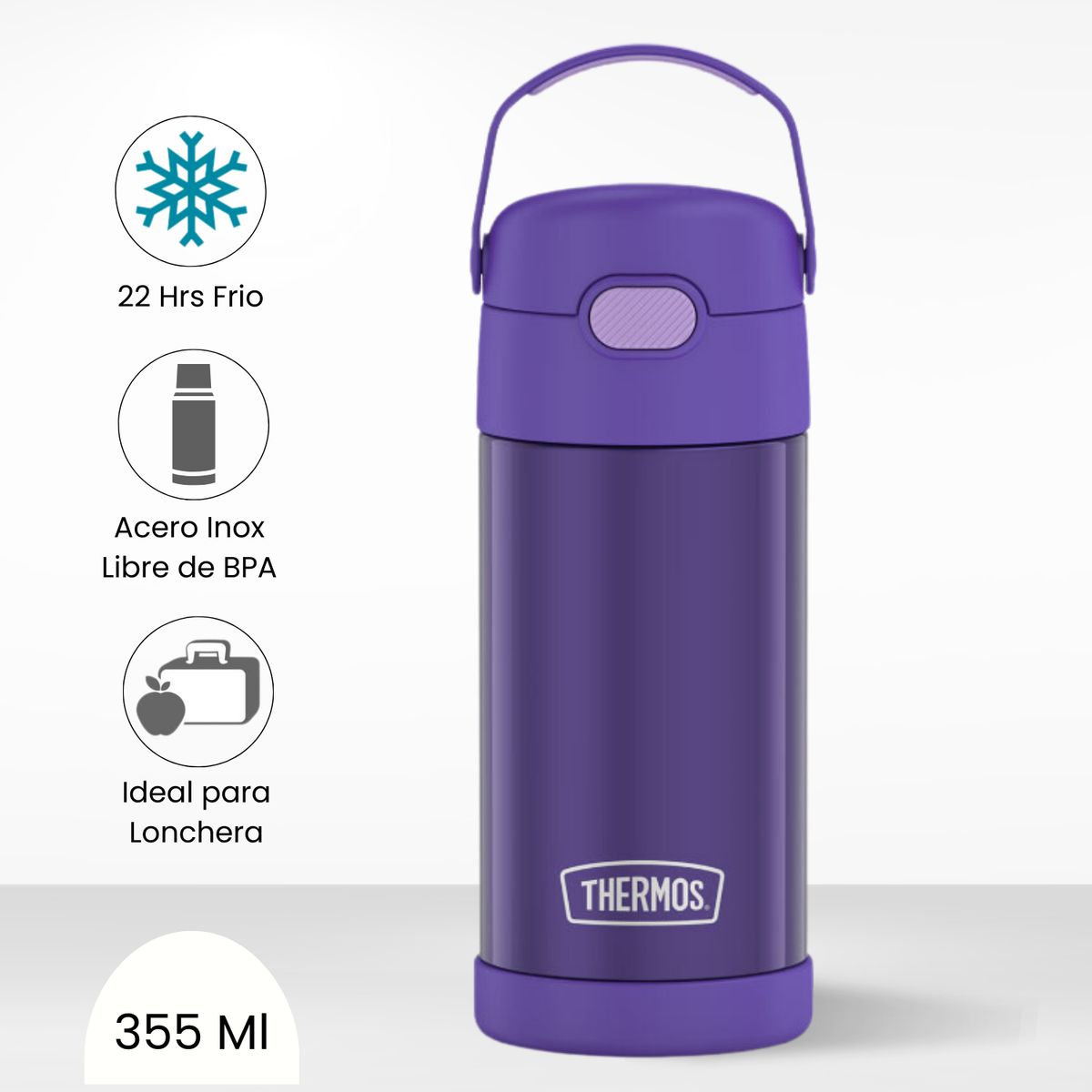THERMOS - Tomatodo Térmico para Niños Funtainer 355ml Morado