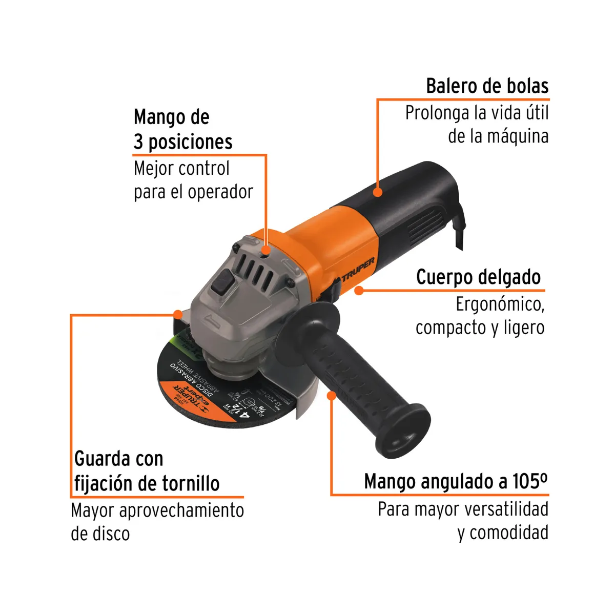 REDBO - Soldadora inversora 130 A Redbo + Amoladora 4 ½" 800w Truper