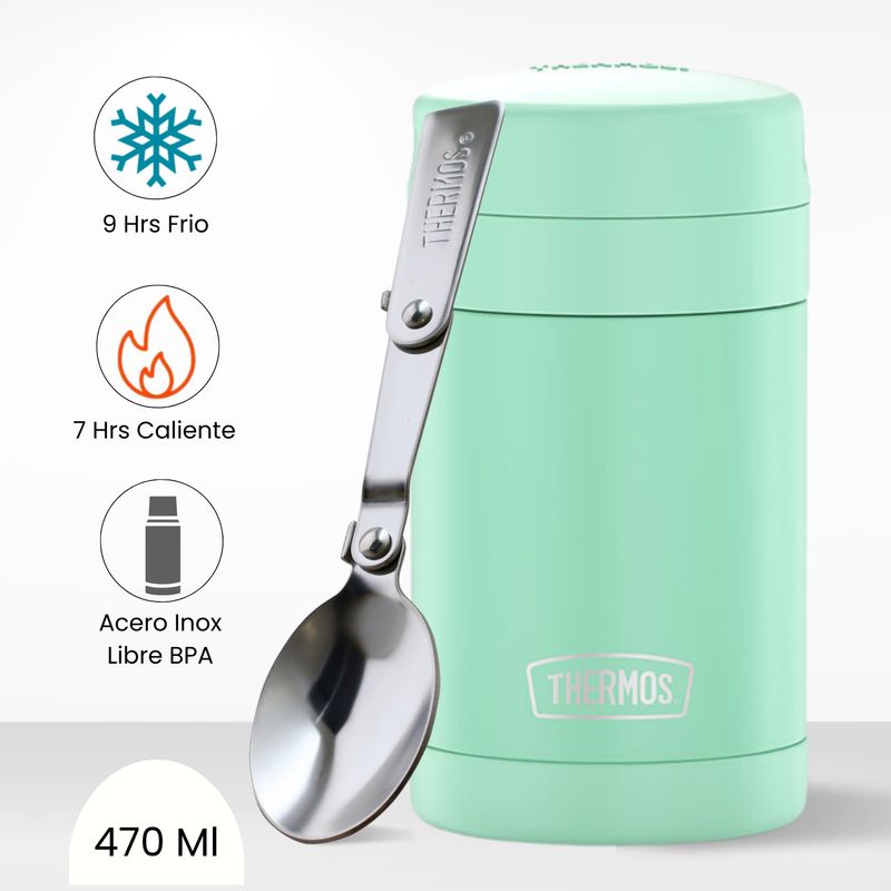 THERMOS - Termo de Comida para Niños FOOD 470ml Verde