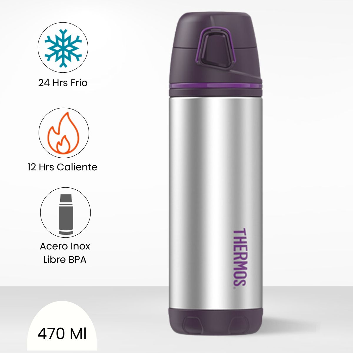THERMOS - Termo de Bebida Astro 470ml Morado