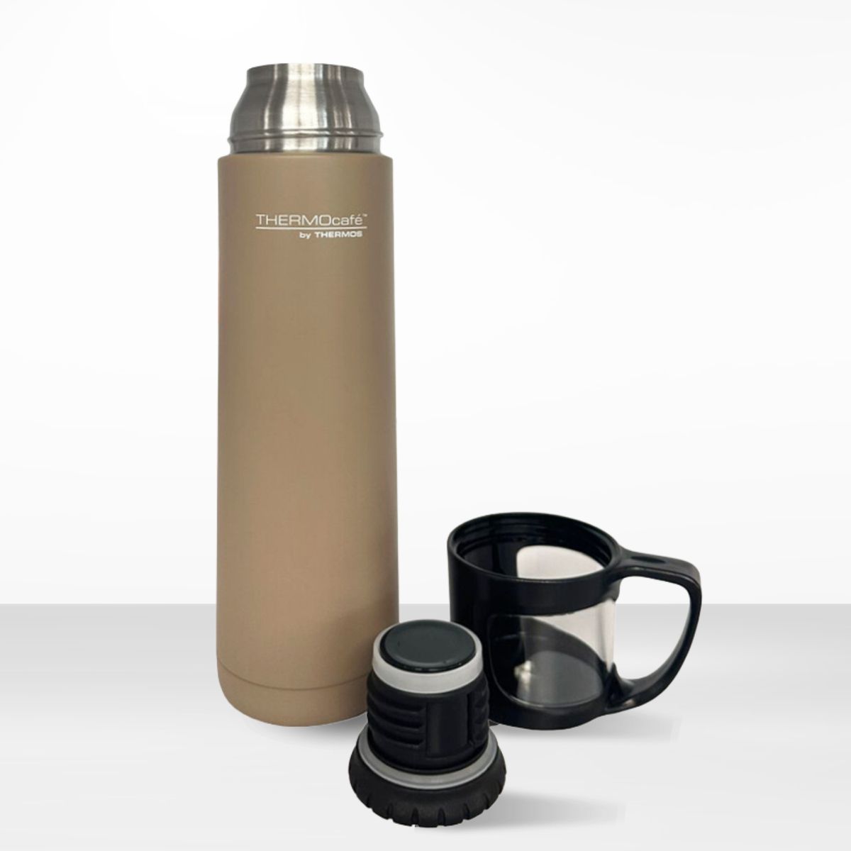 THERMOS - Termo de Bebida con Taza 500ml Moka