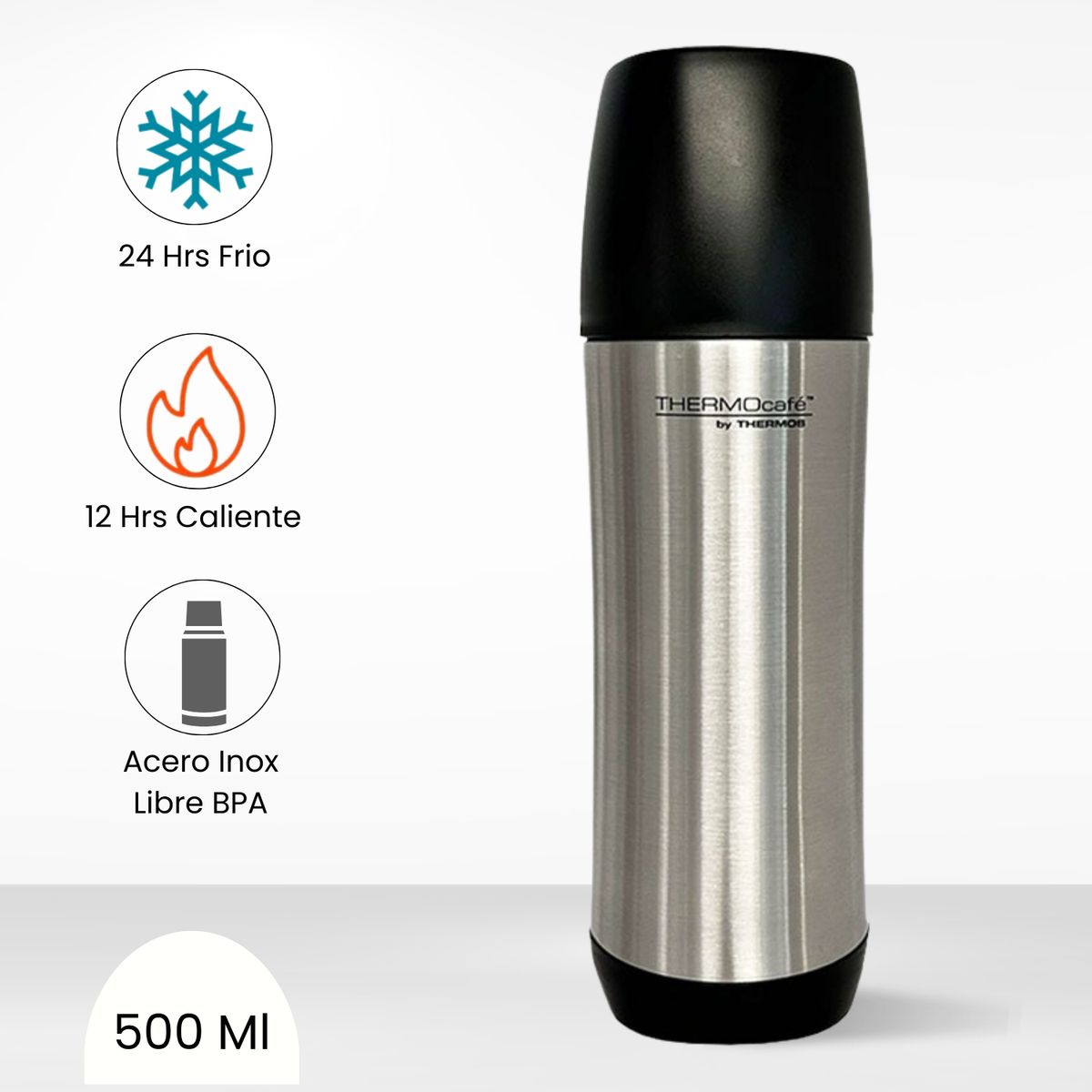 THERMOS - Termo de Bebida Atlas 1l Plateado
