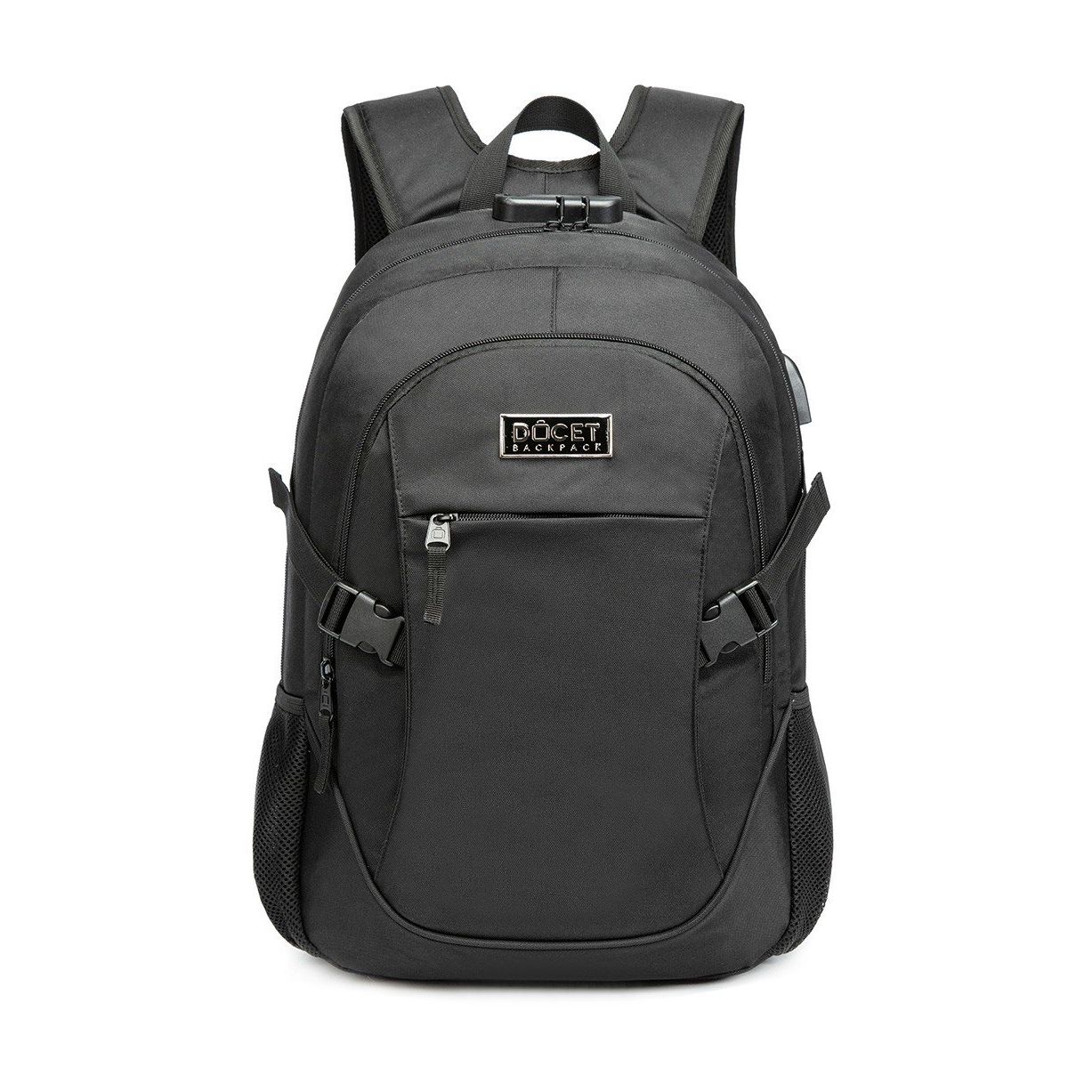 DOCET - MOCHILA DOCET PORTA LAPTOP MINIMAL BLACK 1