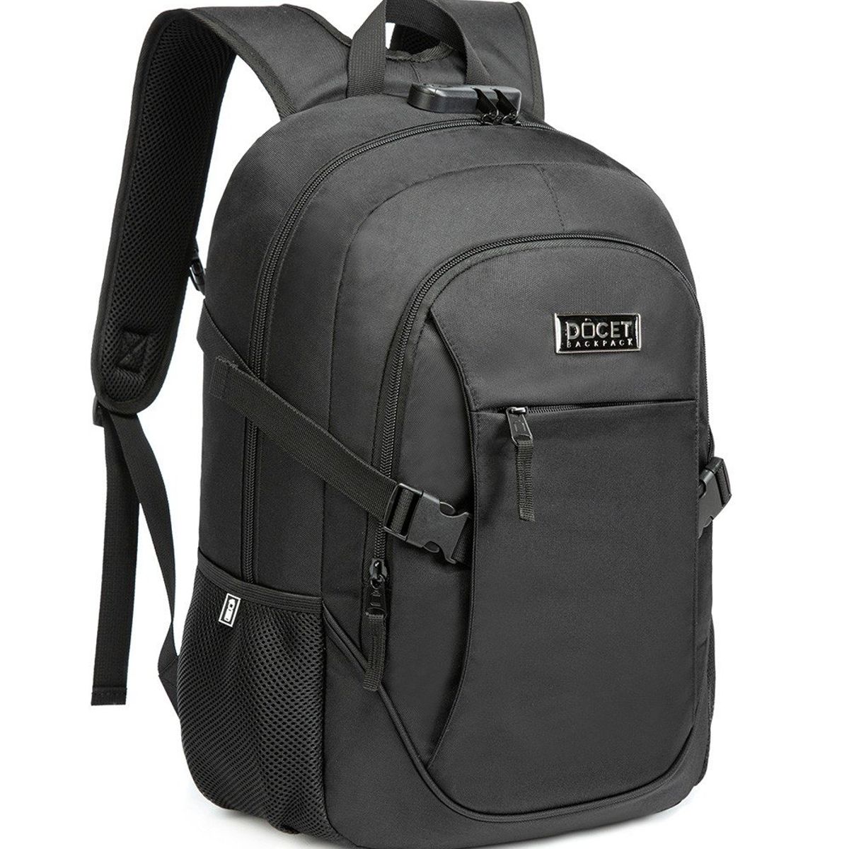 DOCET - MOCHILA DOCET PORTA LAPTOP MINIMAL BLACK 1