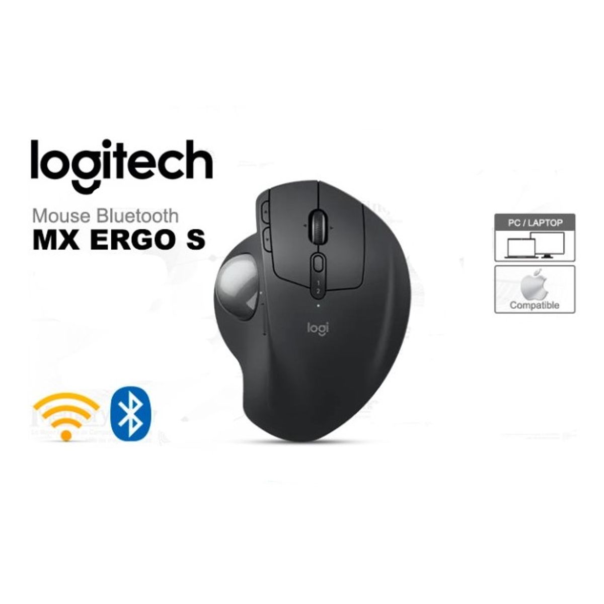 LOGITECH - Mouse Logitech Mx Ergo S TrackBall Black