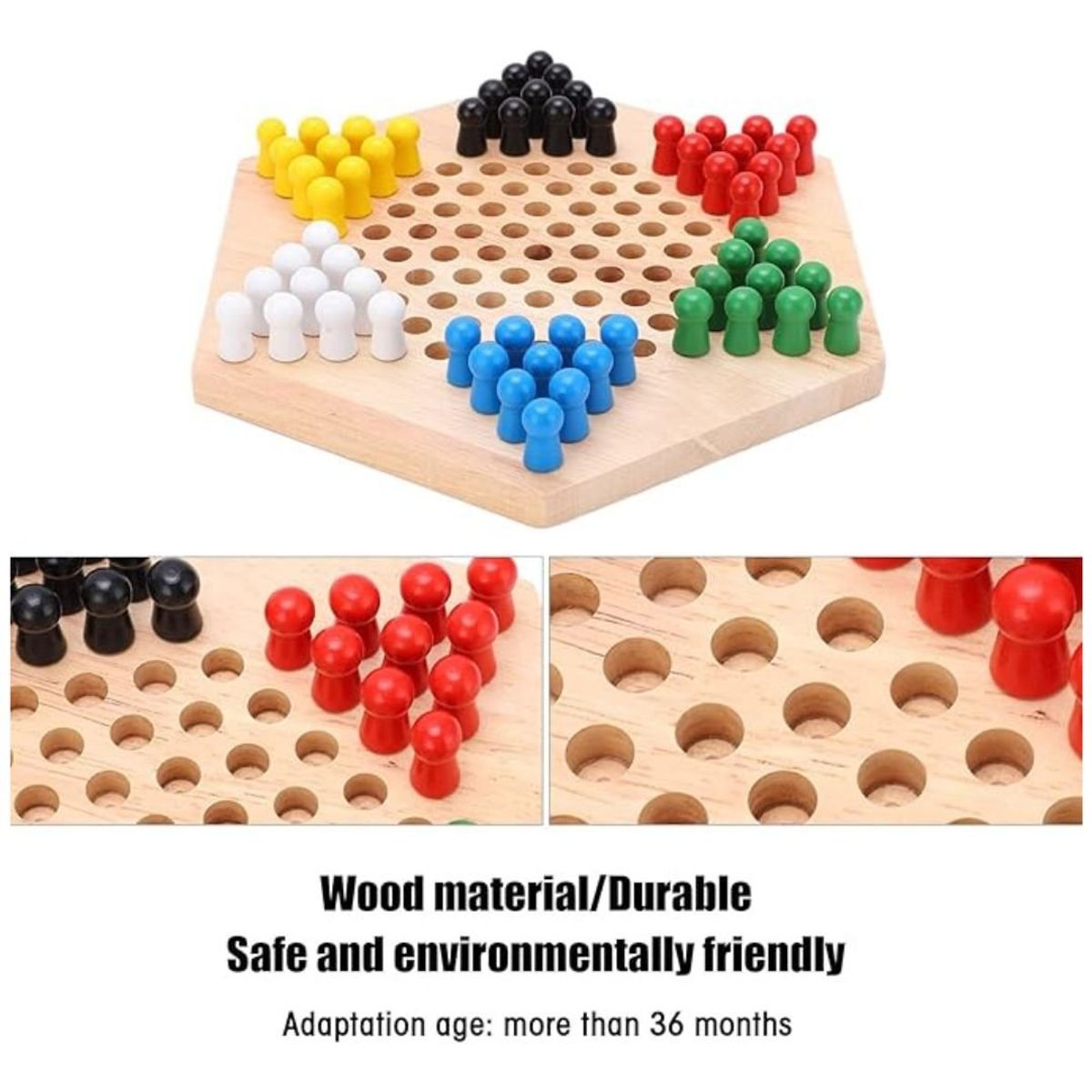 GENERICO - Juego Damas Chinas Hexagonal