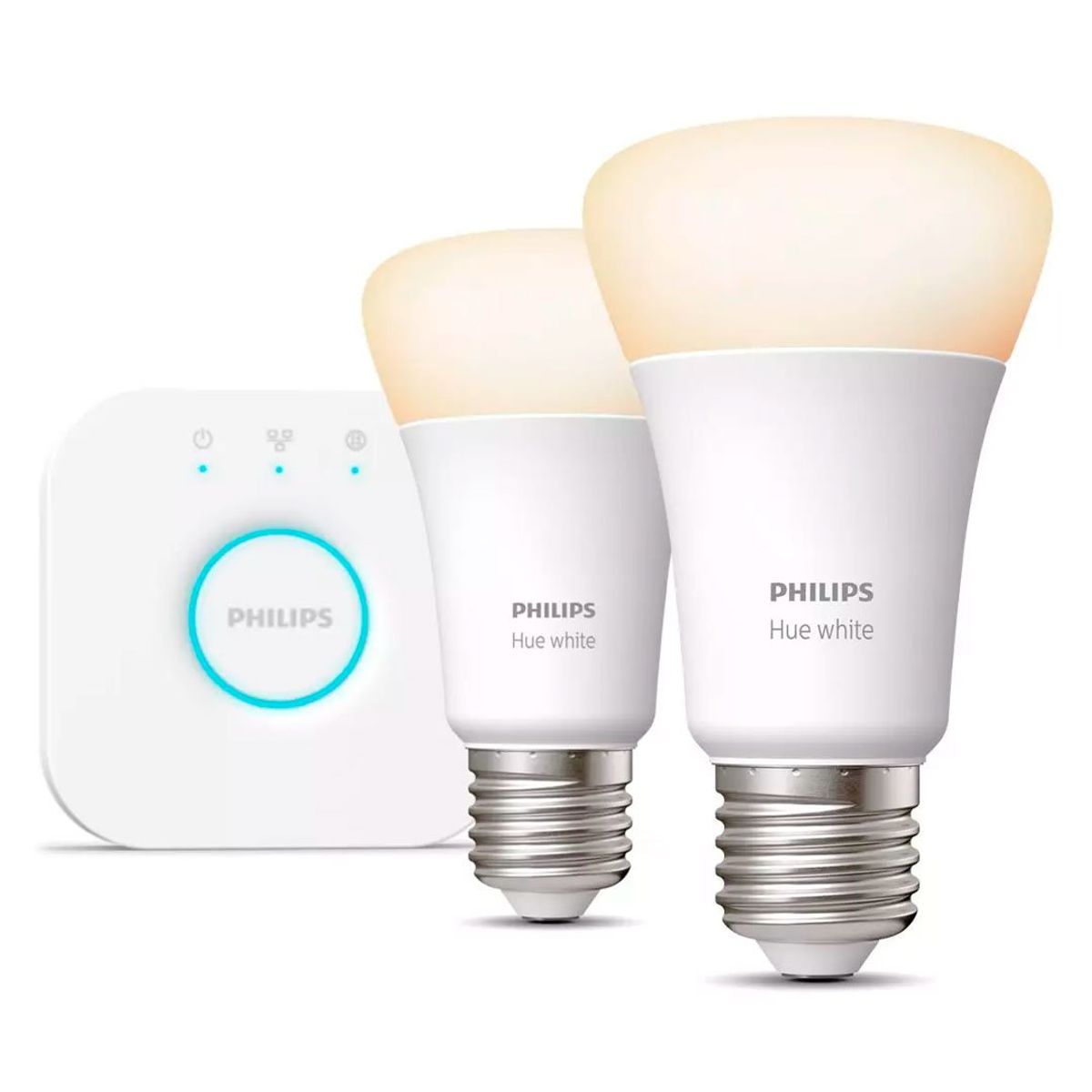 PHILIPS HUE - PHILIPS HUE Kit De 2 Focos Inteligentes E27 + Controlador